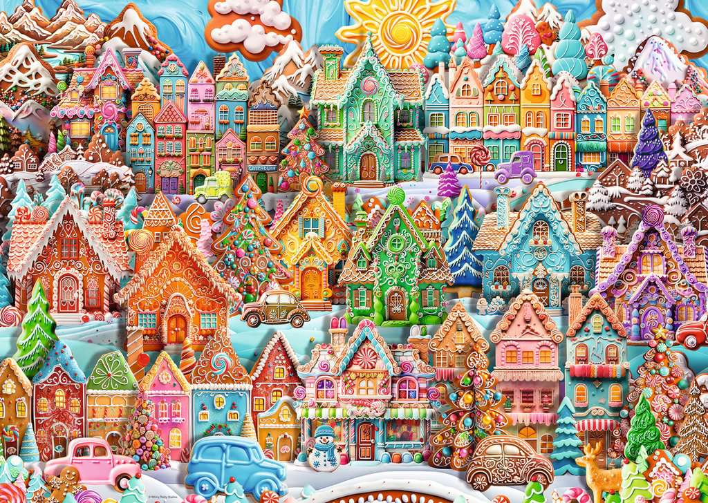 Christmas Cookie Village - 1000 pcs