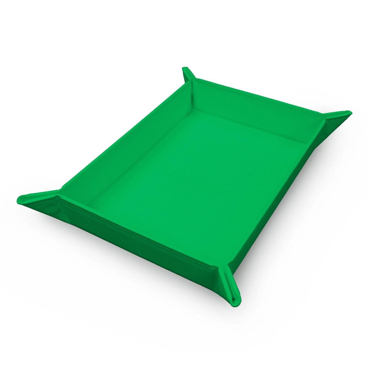 Foldable magnetic dice tray - Vivid green