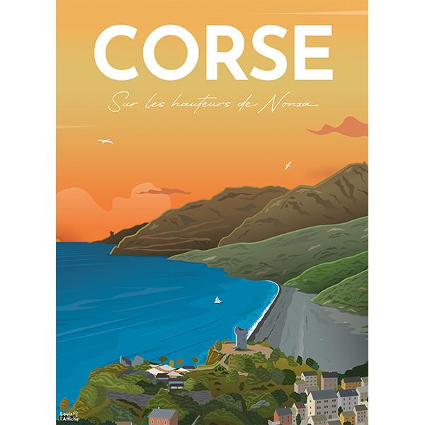 Affiche de la Corse - 500 mcx