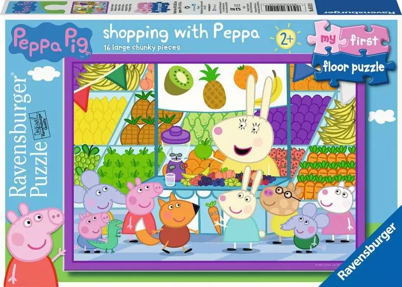 My first puzzles - Shopping with Peppa - 16 pcs Floor