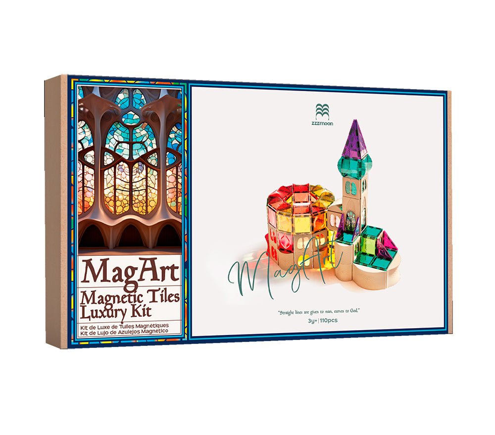 MagArt - Deluxe Magnetic Tile Kit - 110 pieces