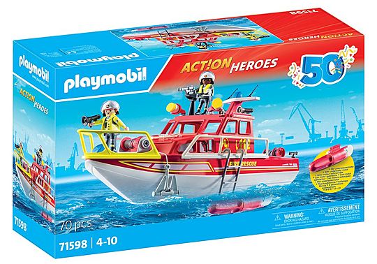 Bateau sauvetage de pompiers - Action Heroes