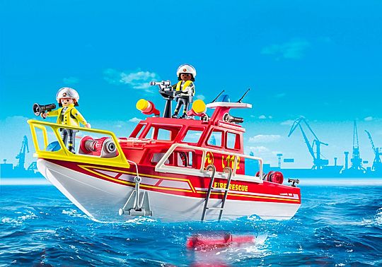 Bateau sauvetage de pompiers - Action Heroes