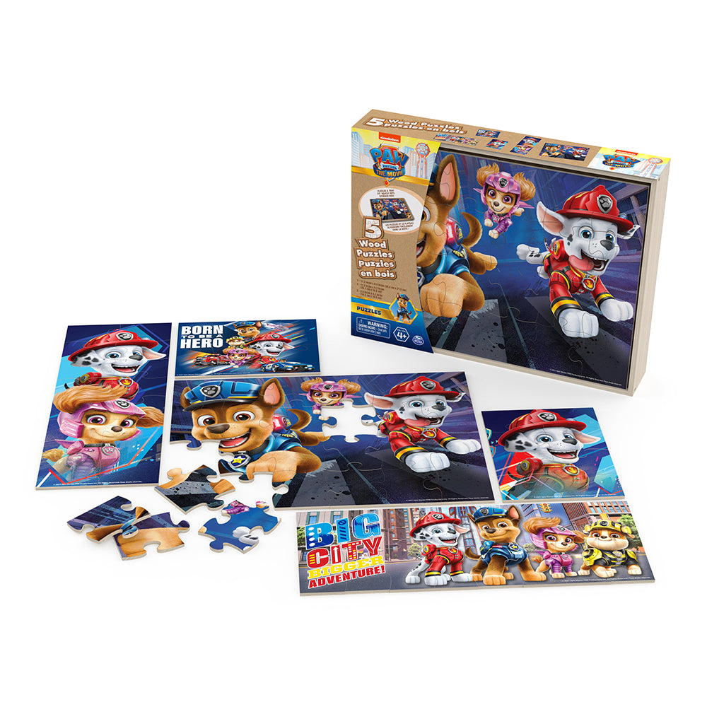 5 in 1 wooden puzzle - Paw Patrol