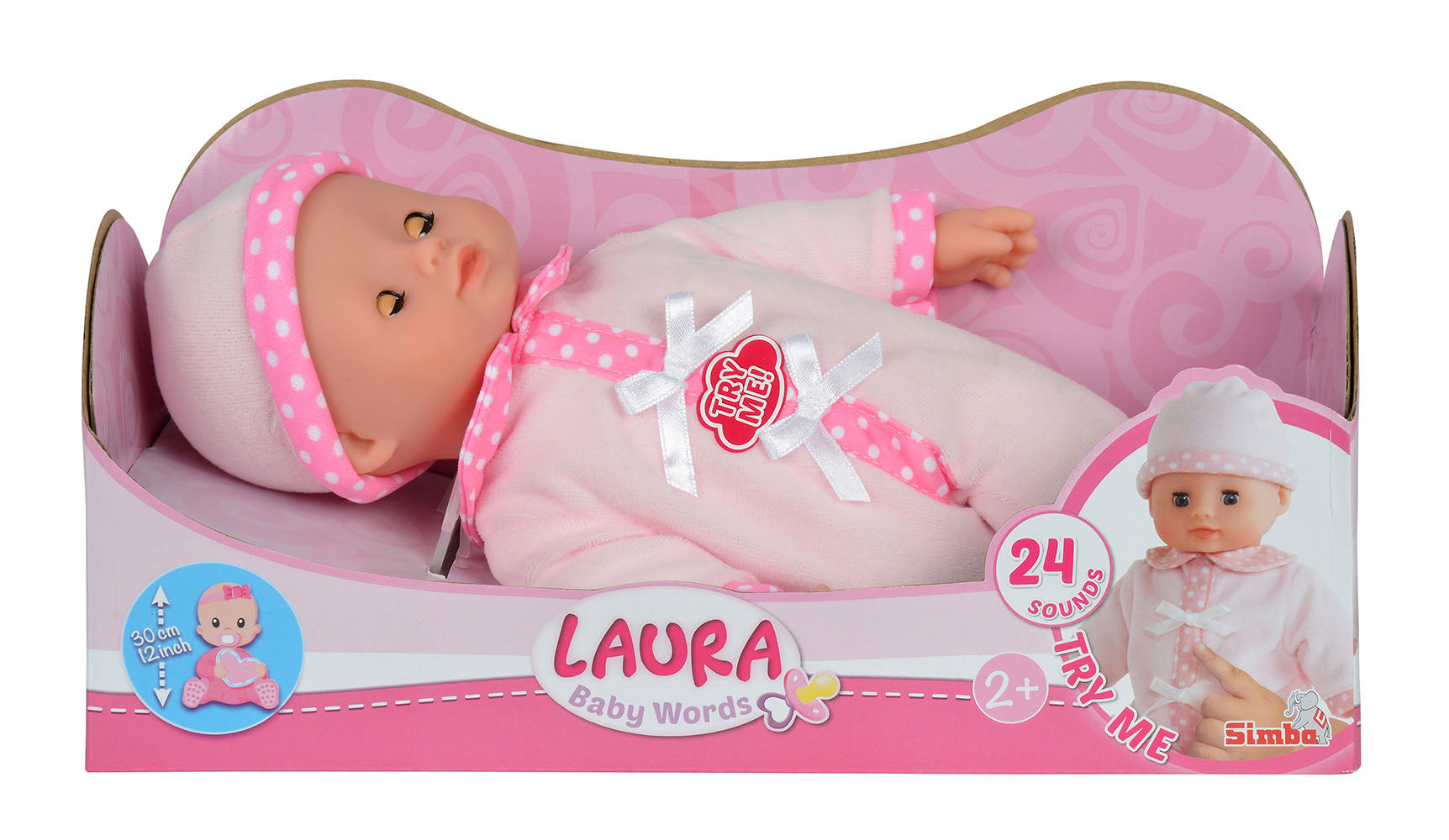 Poupée Laura 30 cm - 24 sons de bébé