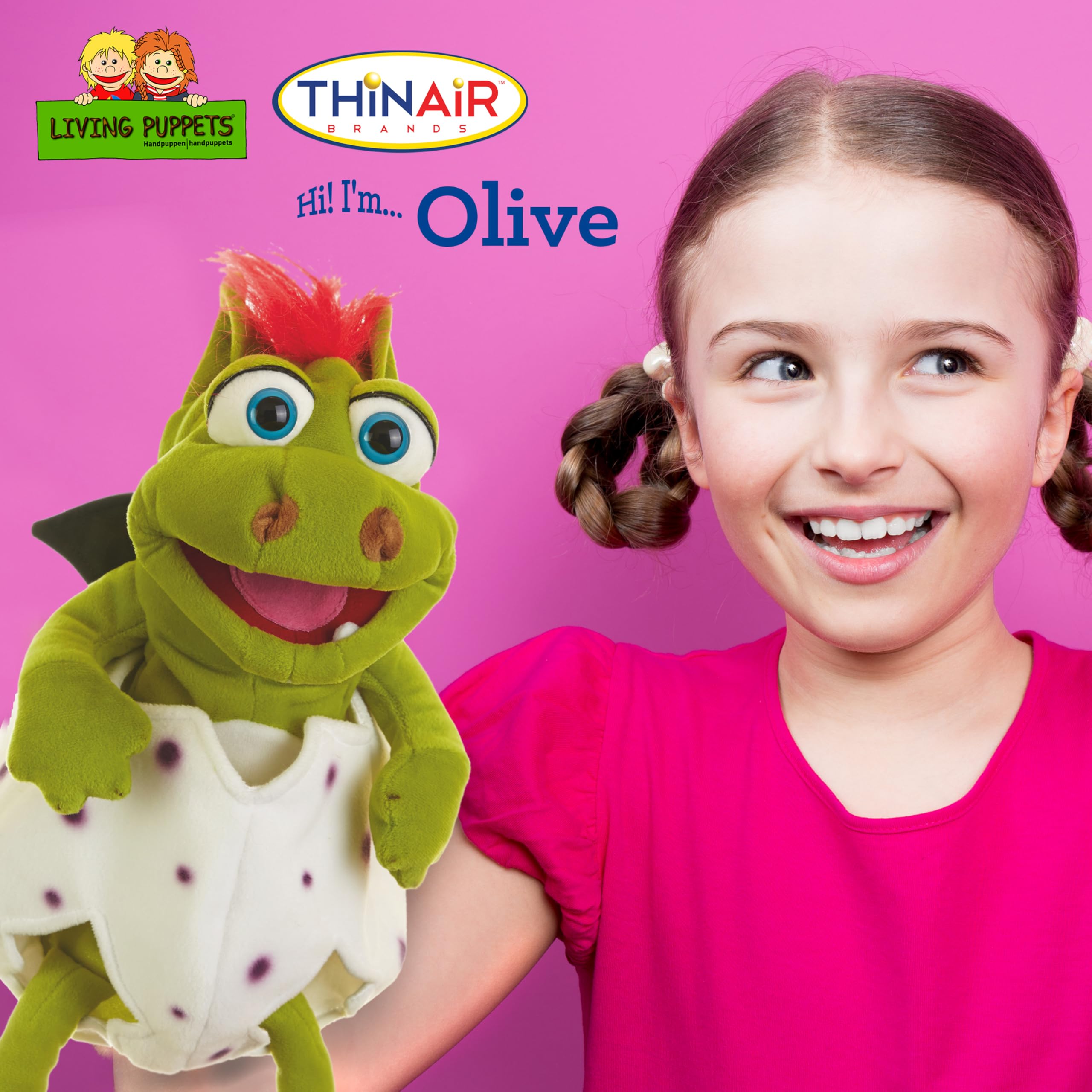 Marionnette Living Puppets - Olive le dinosaure