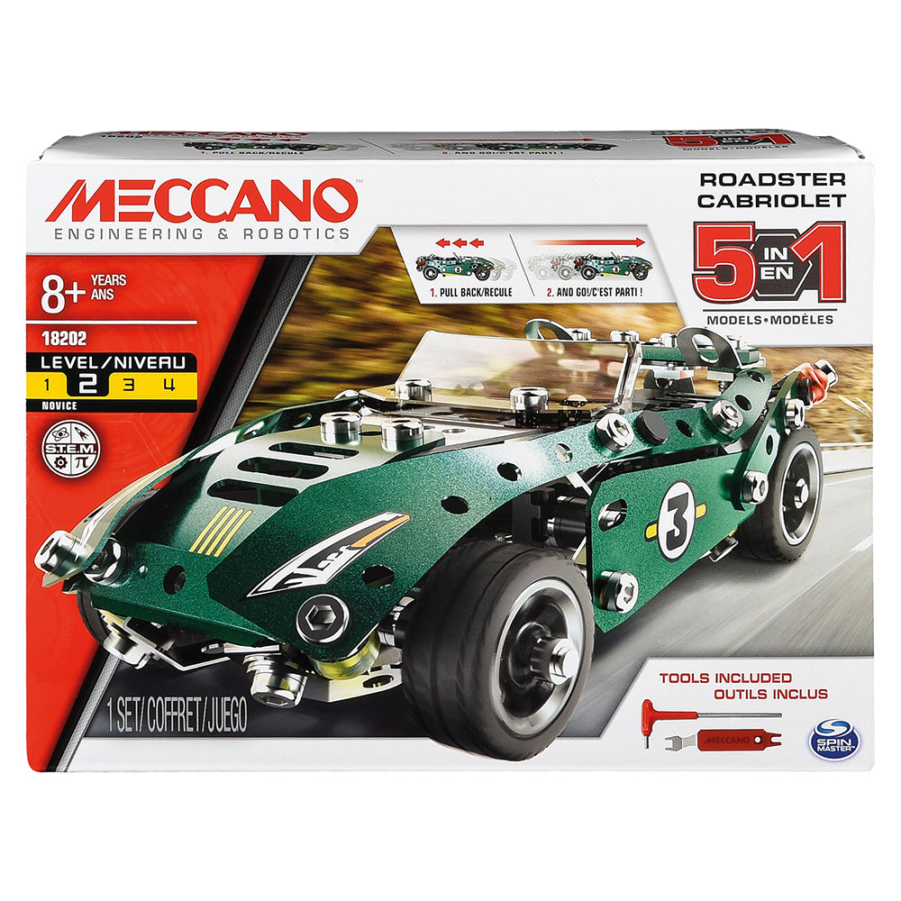 Meccano - Ensemble 5 en 1 - Cabriolet