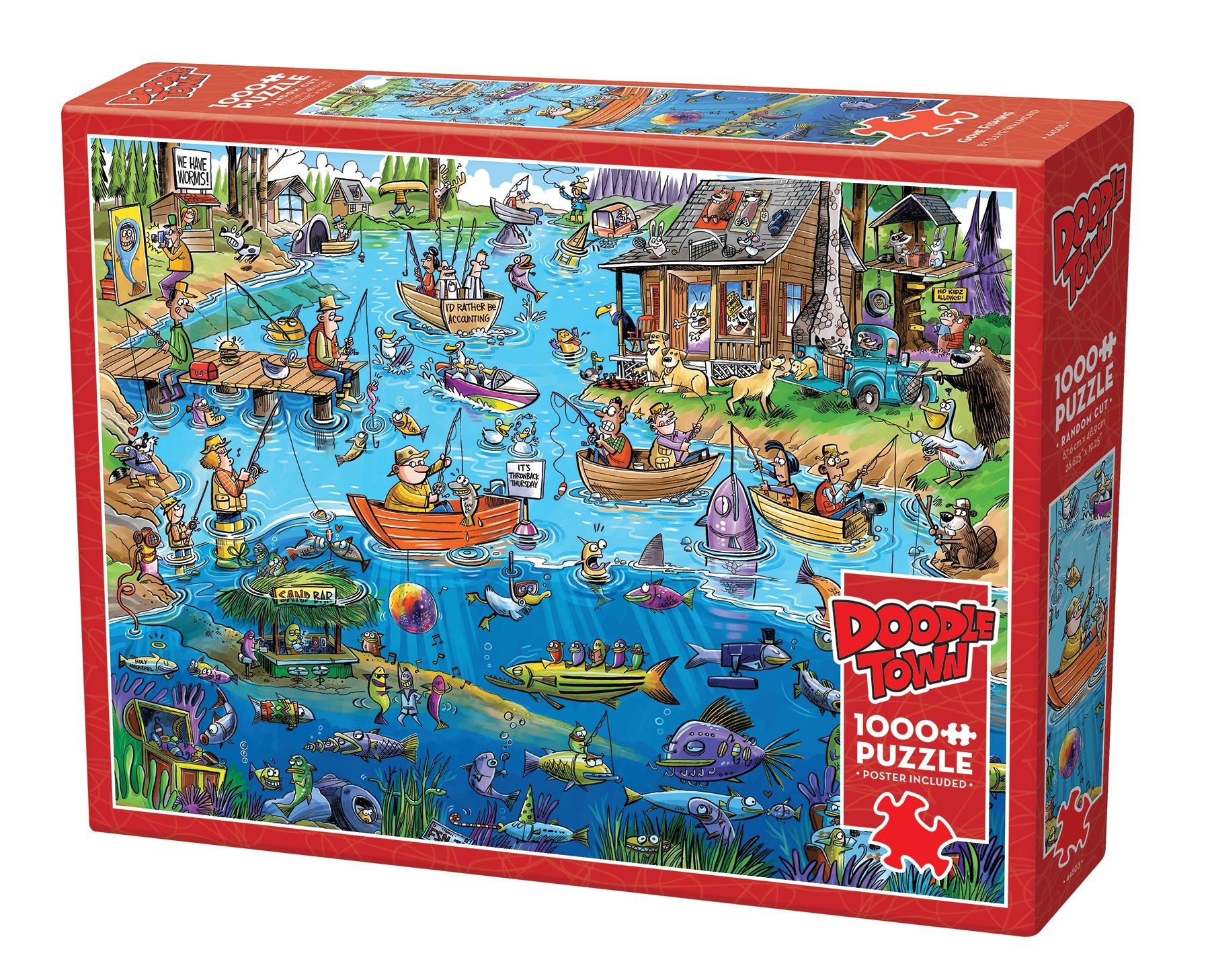 Doodle Town Gone Fishing - 1000 pcs