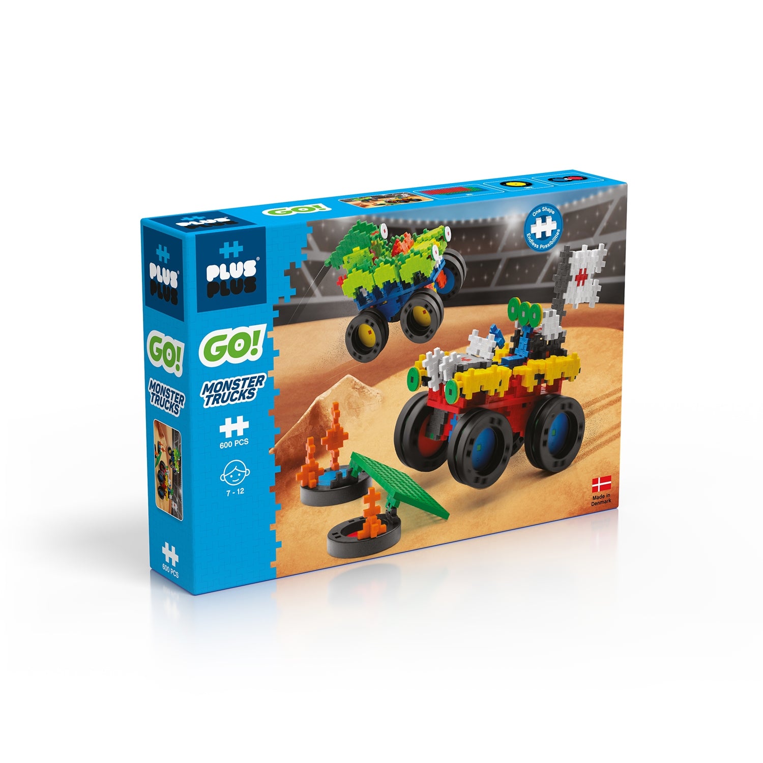 Plus Plus - Go! Monster Trucks - 600pcs