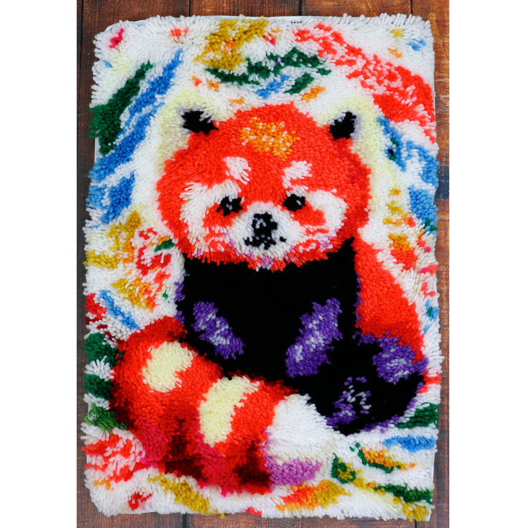 Latch Hook - Medium rug - Red panda