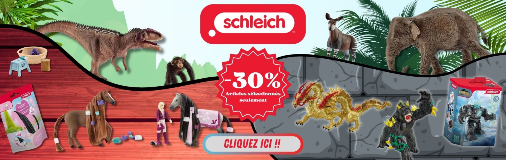 Banière Vente Schleich