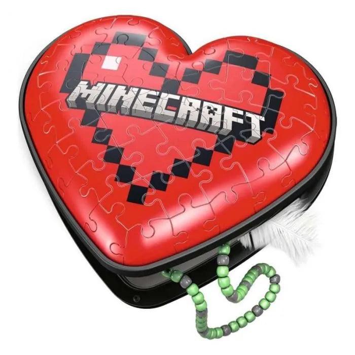 Coeur Minecraft - 60 mcx 3D - La Ribouldingue