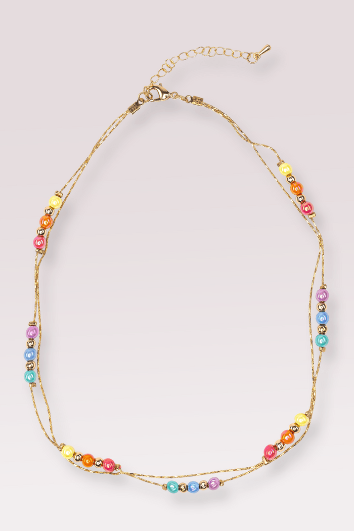 Collier Boutique - Arc-en-ciel doré - La Ribouldingue