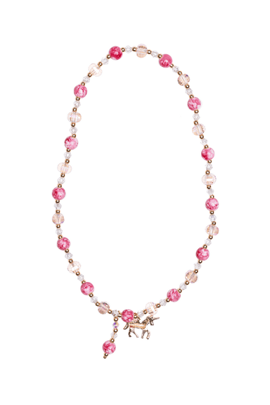 Collier Boutique - Cristal rose - La Ribouldingue