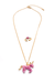 Collier et bague - Licorne rose pailletée - La Ribouldingue