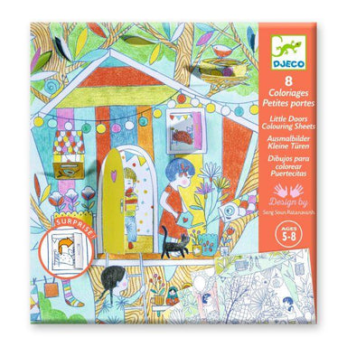 Coloriages surprises - Les cabanes de Nina - La Ribouldingue