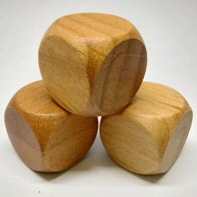 Dé à 6 faces en bois 16mm vierge - La Ribouldingue