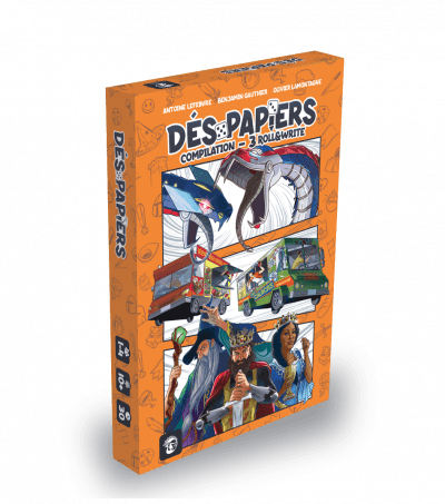 Dés-papiers : Volume 1 - Compliation de 3 jeux québécois (Bil) - La Ribouldingue