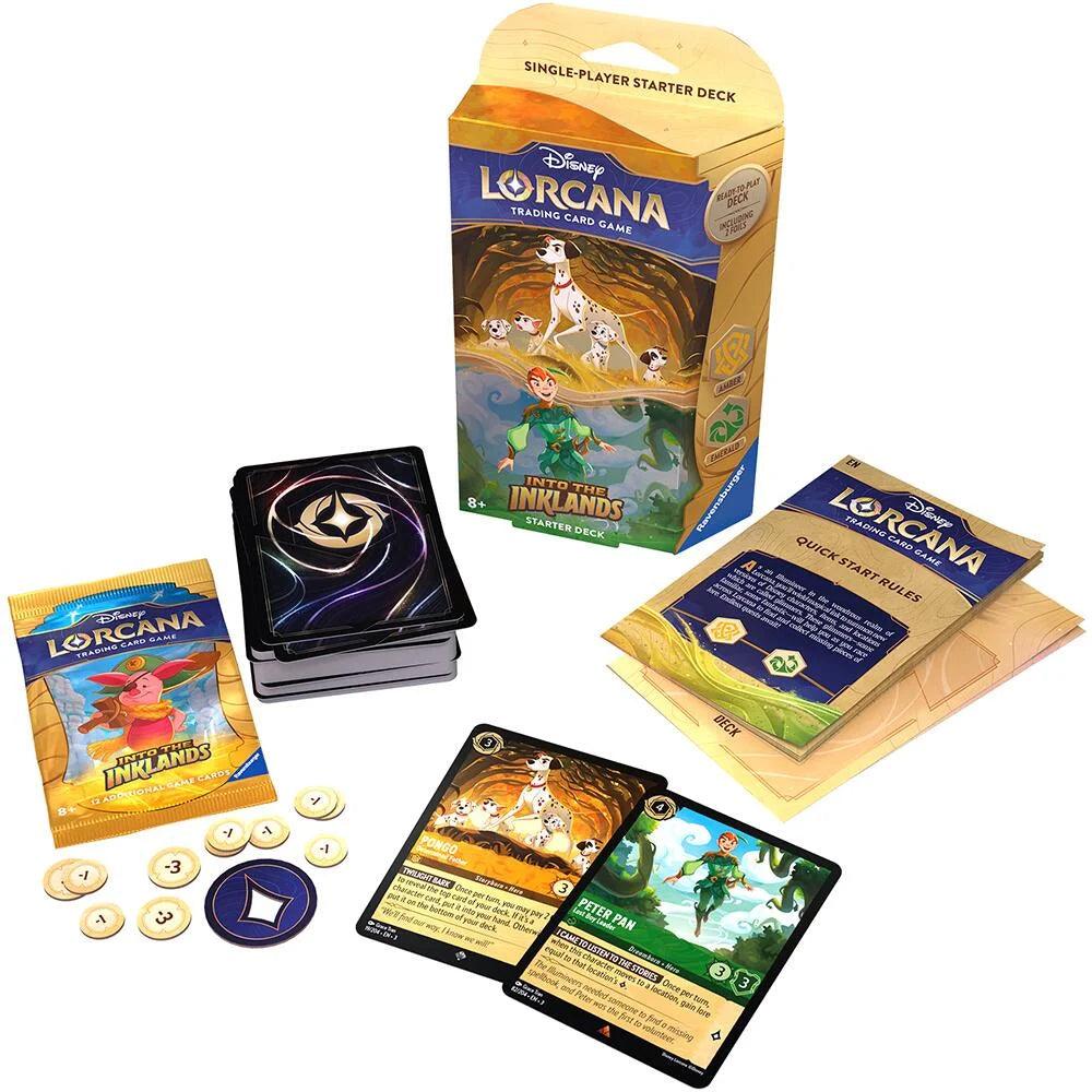 Disney Lorcana: Into the Inklands – Starter Deck - Amber and Emerald (Ang) - La Ribouldingue