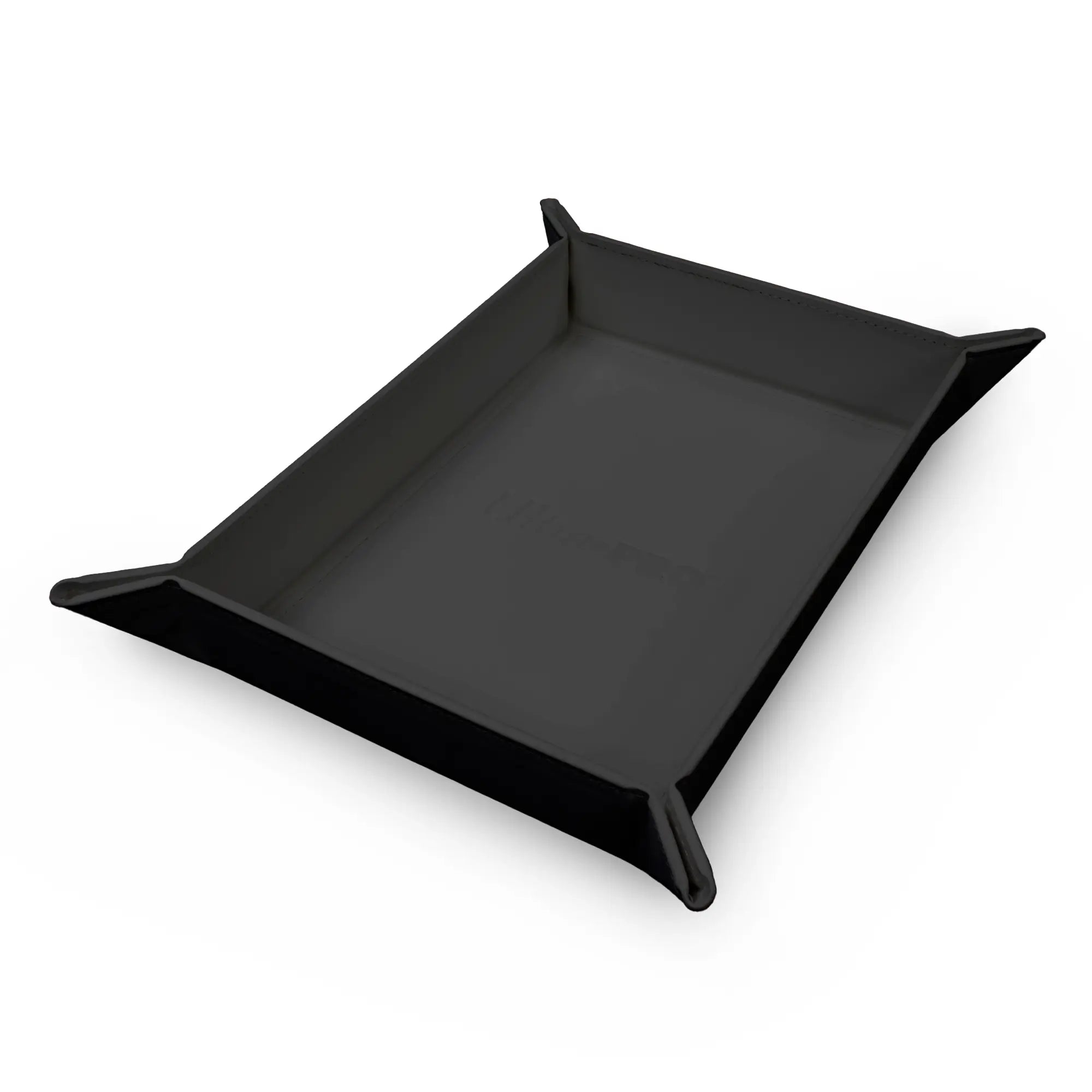 Foldable magnetic dice tray - Vivid black