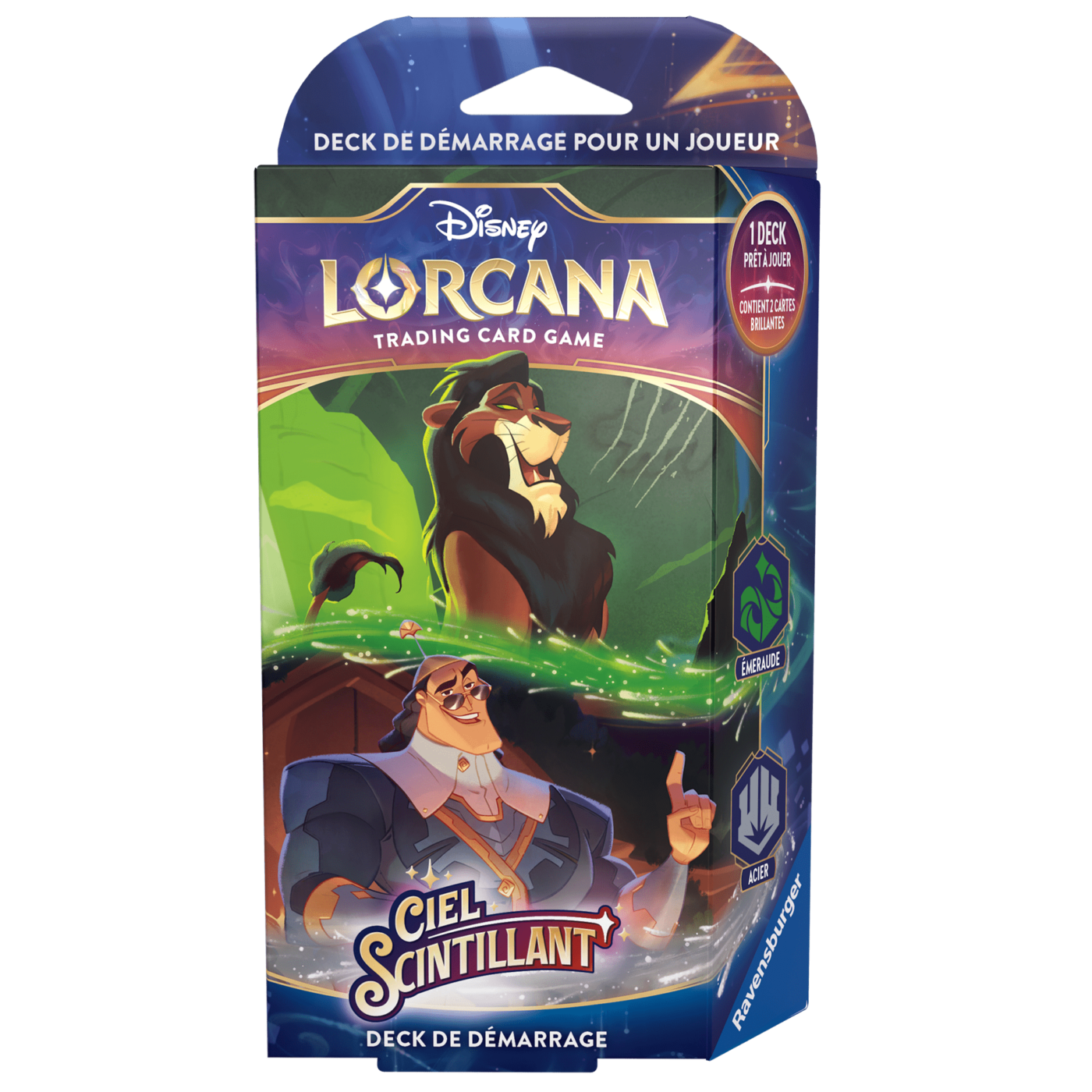 Disney Lorcana: Shimmering Sky - Starter Deck - Steel and Emerald (Fr)