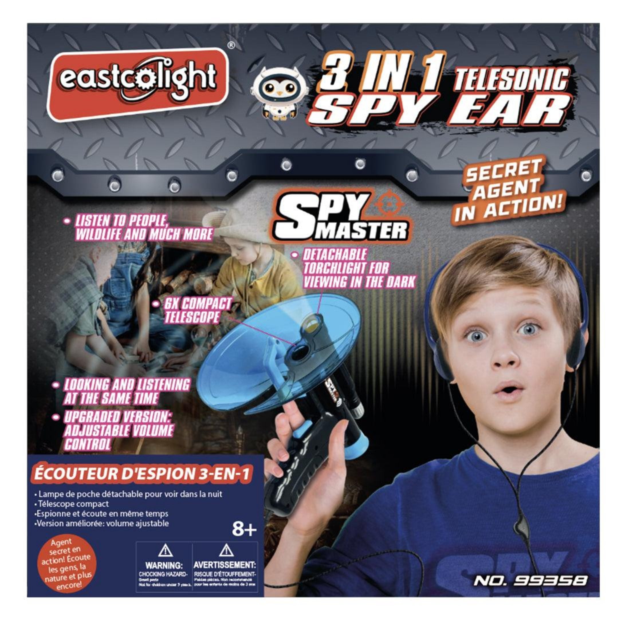 3-in-1 spy headset