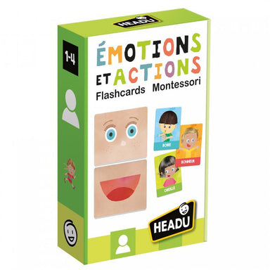 Émotions et Actions Flash Cards Montessori (Fr) - La Ribouldingue