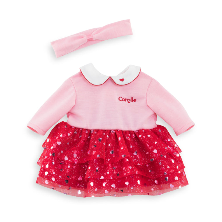 Heart Petals dress and headband for 36 cm doll