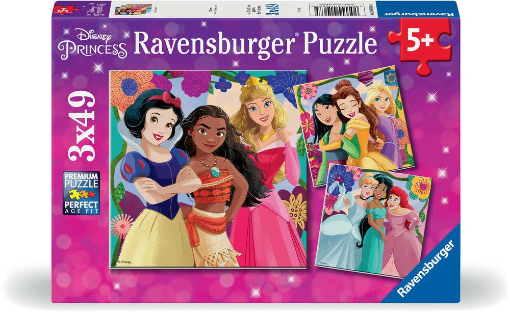 Girl Power! - Disney Princesses - 3 x 49 pcs