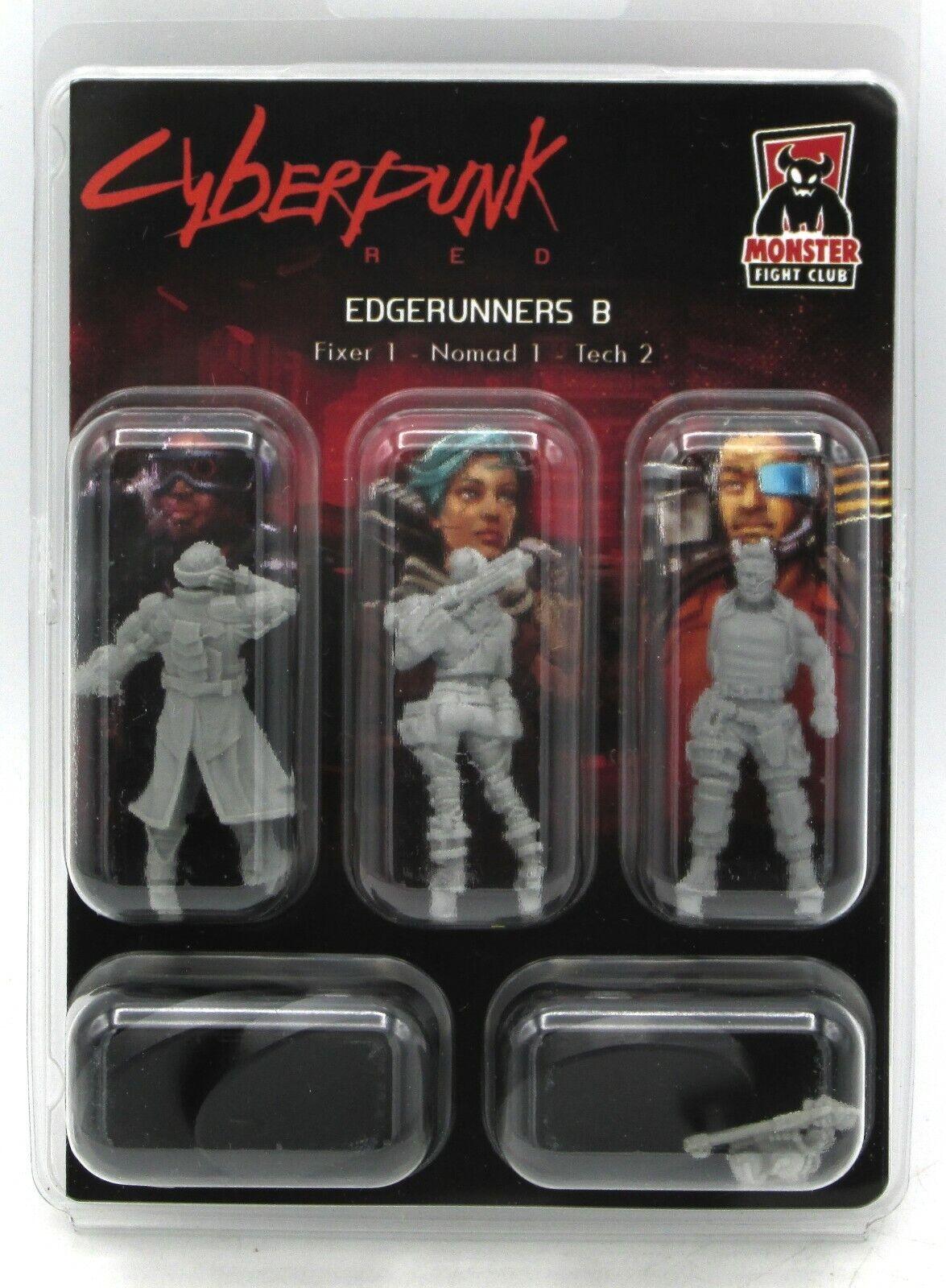 Figurines Cyberpunk Red: Edgerunners B (Fixer - Nomad - Tech) - La Ribouldingue