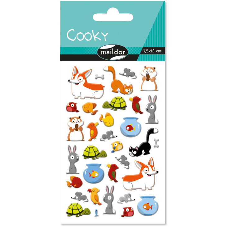 Gommettes Cooky - Animaux domestiques - La Ribouldingue