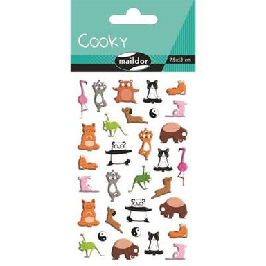 Gommettes Cooky - Animaux Yoga - La Ribouldingue