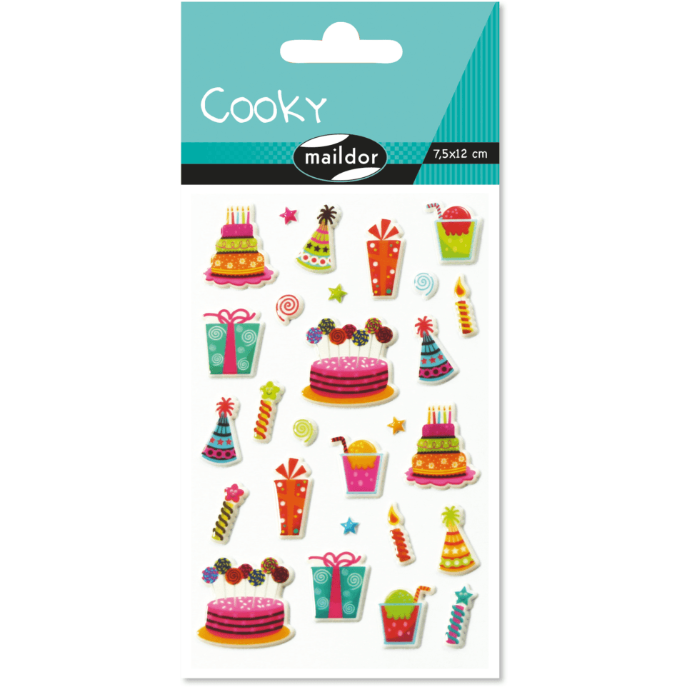 Gommettes Cooky - Anniversaire - La Ribouldingue