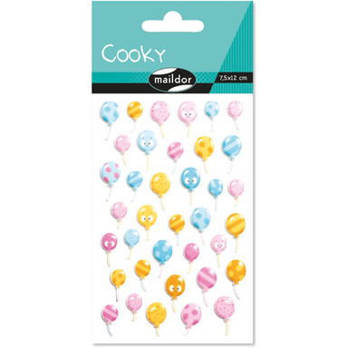 Gommettes Cooky - Ballons d'anniversaire - La Ribouldingue