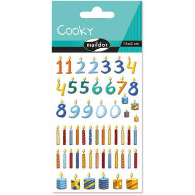 Gommettes Cooky - Bougies - La Ribouldingue