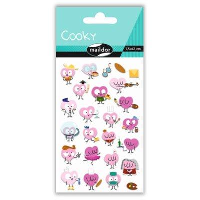 Gommettes Cooky - Coeurs métiers - La Ribouldingue