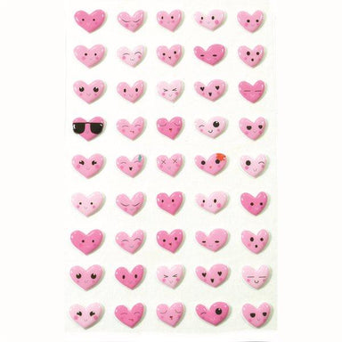 Gommettes Cooky - Emoticons coeurs - La Ribouldingue