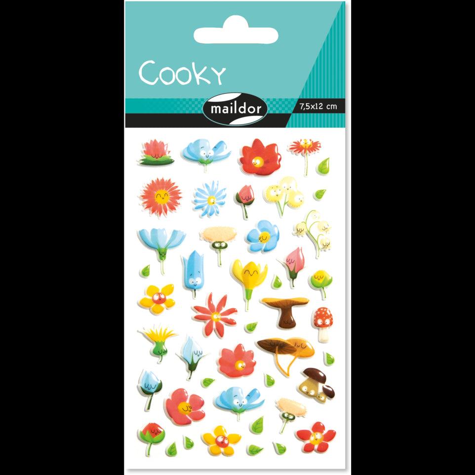 Gommettes Cooky - Fleurs - La Ribouldingue