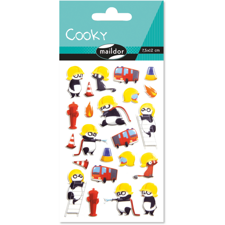 Gommettes Cooky - Pompiers - La Ribouldingue