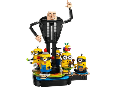 Gru et Minions en briques - Minions - La Ribouldingue