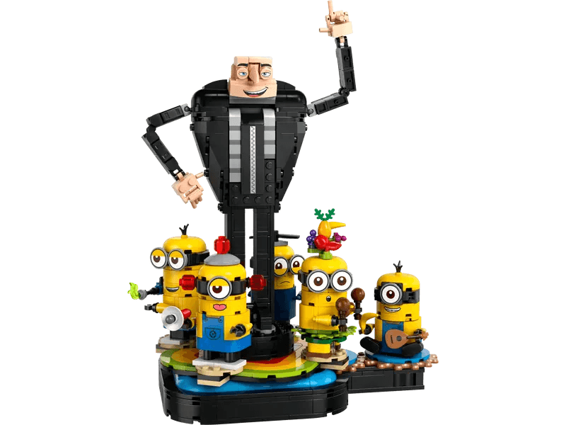 Gru et Minions en briques - Minions - La Ribouldingue