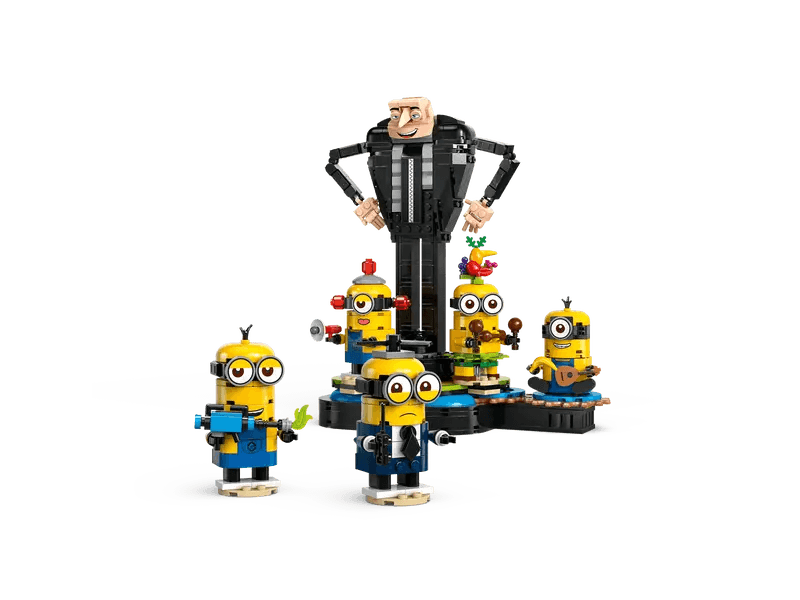 Gru et Minions en briques - Minions - La Ribouldingue