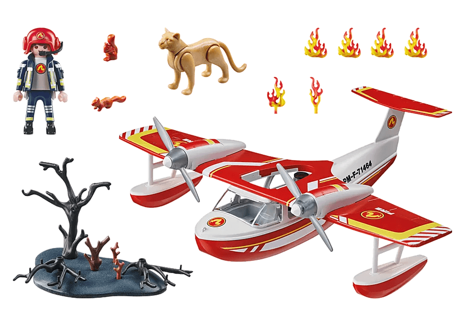 Hydravion avec pompier - Action Heroes - La Ribouldingue