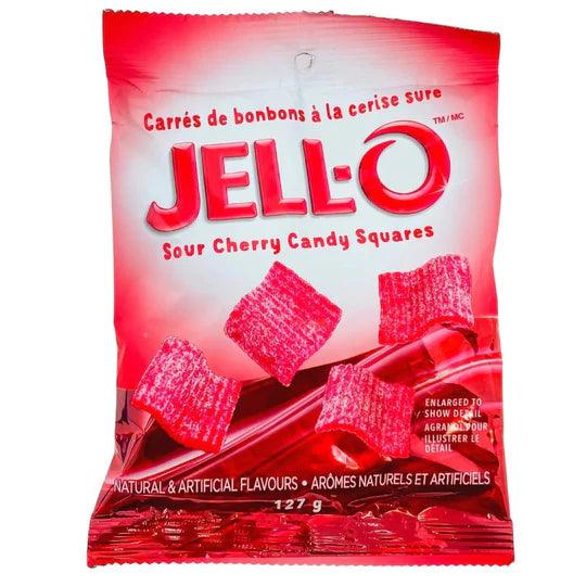 Jell-O Candy Squares - Cerise sure 127g - La Ribouldingue