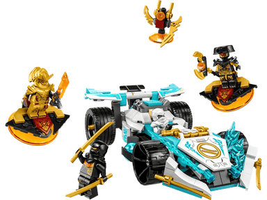 La voiture de course Spinjitzu puissante du dragon de Zane - Ninjago - La Ribouldingue