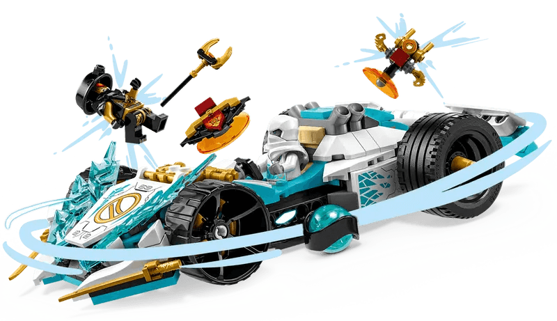 La voiture de course Spinjitzu puissante du dragon de Zane - Ninjago - La Ribouldingue