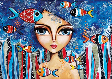 Lady with Fish - 1000 mcx - La Ribouldingue