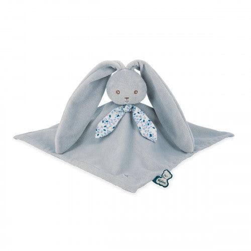 Lapinoo Blue rabbit baby comforter La Ribouldingue