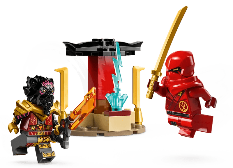 Le combat en voiture et en moto de Kai et Ras - Ninjago - La Ribouldingue