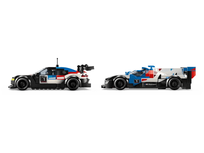 Les voitures de course BMW M4 GT3 et BMW M Hybrid V8 - Speed Champions - La Ribouldingue